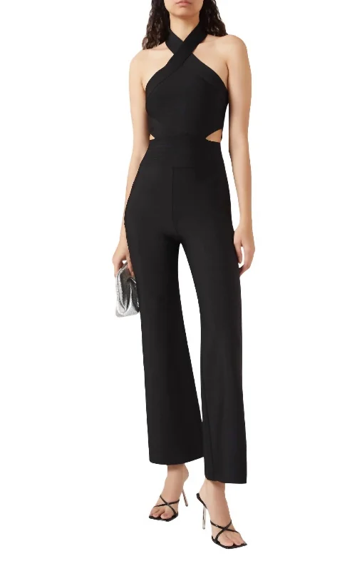 Frolic Jumpsuit In Black