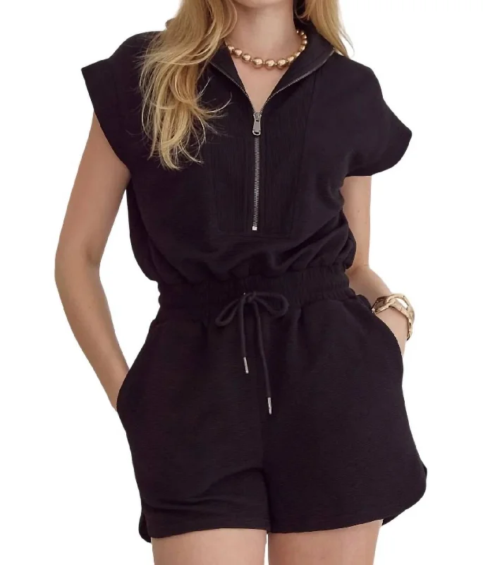 Heal My Heart Romper In Black