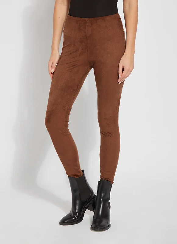 Hi Waist Suede Legging