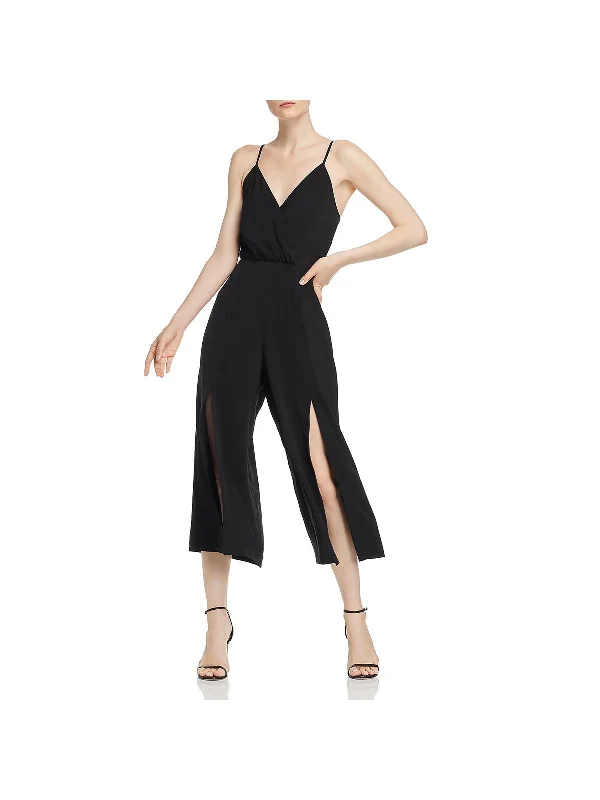 Silvia Womens Wide Leg Cocktail Jumpsuit