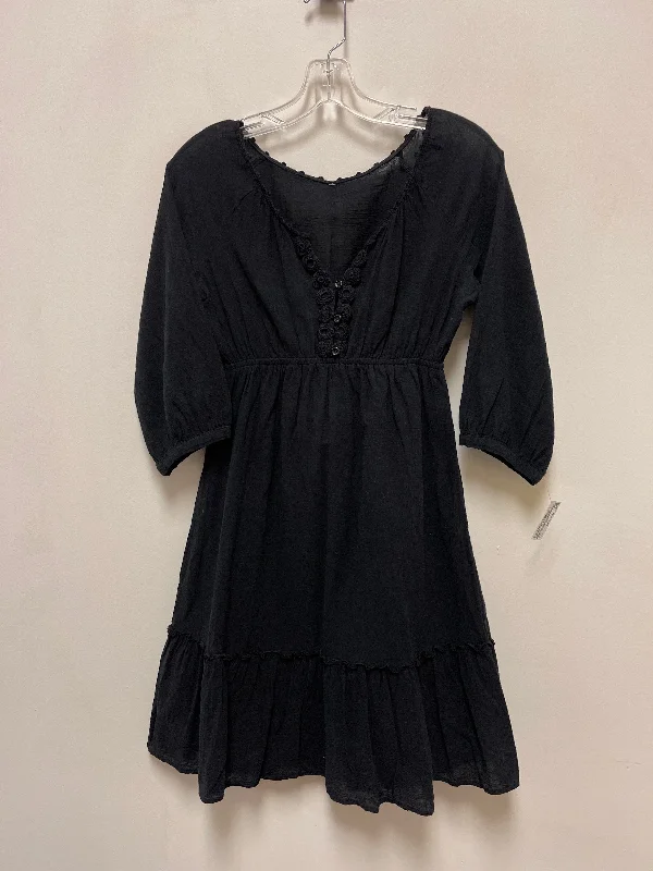 Dress Casual Midi By Clothes Mentor In Black, Size: S