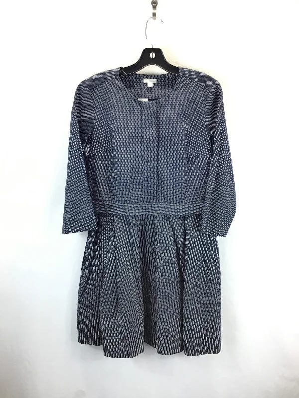 Dress Casual Midi By Gap In Blue & White, Size: 8